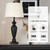 Cinyirong 30" Tall Black Table Lamp, 3-Way Dimmable Touch Control Bedside Lamp with USB A+C & AC Outlet for Bedroom, Living Room (1 Pack)