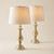 Fairlee 26" Tall Table Lamps Set of 2 Gold Brass Candlestick Antique