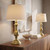 Fairlee 26" Tall Table Lamps Set of 2 Gold Brass Candlestick Antique