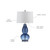 Safavieh Lighting Collection Mercurio Double Gourd Blue and White Table Lamp, Set of 2