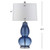 Safavieh Lighting Collection Mercurio Double Gourd Blue and White Table Lamp, Set of 2