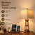 Scenekoy 28" Solid Wood Traditional Table Lamps Set of 2 for Living Room