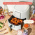 Wonderful 3-Quart Digital Air Fryer with TurboCrisp Technology, Compact Countertop Design with 4 Presets for Baking Roasting and Reheating (Icing White)