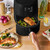 Wonderful 3-Quart Digital Air Fryer with TurboCrisp Technology, Compact Countertop Design with 4 Presets for Baking Roasting and Reheating (Black Sesame)