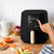 Wonderful 3-Quart Digital Air Fryer with TurboCrisp Technology, Compact Countertop Design with 4 Presets for Baking Roasting and Reheating (Black Sesame)