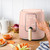 Wonderful 3-Quart Digital Air Fryer with TurboCrisp Technology, Compact Countertop Design with 4 Presets for Baking Roasting and Reheating (Rose)