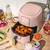 Wonderful 3-Quart Digital Air Fryer with TurboCrisp Technology, Compact Countertop Design with 4 Presets for Baking Roasting and Reheating (Rose)
