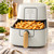6 Quart Air Fryer with Touch-Activated Display, 4-in-1 Countertop Air Fryer 1750W, Air Fry Roast Reheat Dehydrate, Nonstick Dishwasher Safe, Auto Shut-Off, 90°F to 400°F (White Icing)
