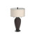Cody 26" Tall Table Lamps Set of 2 Hammered Oiled Bronze Brown Modern