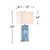 Connie 25" High Table Lamps Set of 2 + Dimmers Blue with USB Charging Port
