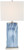 Connie 25" High Table Lamps Set of 2 + Dimmers Blue with USB Charging Port