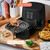 Wonderful 6 Quart Digital Air Fryer, Large Touch Screen Air Fryer with Programmable Time & Temperature Control, 4-in-1 Roast Reheat Dehydrate, Nonstick Design (Black Sesame)