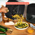 Wonderful 6 Quart Digital Air Fryer, Large Touch Screen Air Fryer with Programmable Time & Temperature Control, 4-in-1 Roast Reheat Dehydrate, Nonstick Design (Black Sesame)