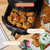 Wonderful 6 Quart Digital Air Fryer, Large Touch Screen Air Fryer with Programmable Time & Temperature Control, 4-in-1 Roast Reheat Dehydrate, Nonstick Design (Black Sesame)