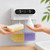 ZHENZIJ Automatic Two-Nozzle Soap Dispenser Touchless Controls, Clear Twin Reservoirs, Adjustable Output for Sinkside Use