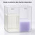 ZHENZIJ Automatic Two-Nozzle Soap Dispenser Touchless Controls, Clear Twin Reservoirs, Adjustable Output for Sinkside Use