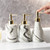 Multi Use Marble Style Hand Soap Dispenser with Pump Refillable Liquid Suitable Size(Round)