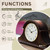 DODEKA Wooden Table Clock Hourly Chime Night Mode Solid Alder Tabletop Antique Style for Fireplace, Mantel, Living Room, Bedroom
