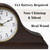 Mantel Clock for Fireplace, Solid Wood Silent Non-Chiming Mantle Clock