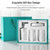 Soap Dispenser Set 4 Pcs Home Counter Ceramic with Soap Dispenser Dish 2 Mouthwash Cups Box Packaging for New Home