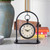 JUMBO DECOR Vintage Metal Table Clock, Farmhouse Table Clock, Small Black Silent Non-Ticking Battery Operated Desk and Shelf Clocks for Home Kitchen Living Room Bedroom Decor