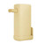 Bathroom Warm-Toned Wall-Mounted Soap Dispenser for Home Use with Three Adjustable Settings Shampoo(Yellow)