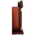 Bedford Clock Collection Redwood Mantel Clock with Chimes