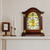 Bedford Clock Collection Redwood Mantel Clock with Chimes