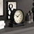 JONES CLOCKS® Saloon Mantel Clock | Small Double Scroll Design | Black