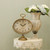 NIKKY HOME Mantel Clock, Gold Vintage Table Clock Silent-Non-Ticking
