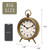 Antique Gold Finish Mantel Clock – Vintage Gold Table Clock on Stand, Decorative Desk and Shelf Clock, Rustic Mantel Clock Non-Ticking 10.3 * 7.3 inch