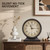BRONVIA 7-Inch Vintage Full Metal Table Clock for Living Room, Antique Mantel Clock with Silent Movement, Large Fireplace Mantel Clock for Shelf, Desk and Entryway Decor