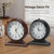 10-inch Vintage Mantel Desk Clock, Silent Desk Clock for Living Room Décor, Easy to Read Larege Retro Mantel Clocks for Fireplace and Shelf Decoration. (Brown)