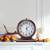 Auafanzy Retro Mantel Décor Desk Clock, 10-inch Vintage Table Clocks for Fireplace, Easy to Read Clocks for Living Room, Bedroom, Office, Desktop Decoration (Bright Brown)