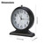 amusediy 10-inch Retro Mantel Desk Clock, Vintage Table Clock for Fireplace, Easy to Read, Silent Movement, Accurate Timing, Black
