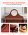 VEVOR Grandfather Clock, 6.4 in Classic Vintage Grandfather Clock, MDF Mantel Clocks with Built-in Quartz Movement and Quiet Design, for Living Room, Bedroom, Home Decor & Gift (Cherry Tone Finish)
