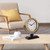 QIYAODECO Vintage Table Clock Silent Mantel Gold Analog 8.3×9.1in