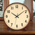 Maxspace Wooden Table Clock,8in Silent Non-Ticking Desk Clock,Battery Operated Desktop Analog Clock for Living Room Bedroom Kitchen Office Classroom Decor (Walnut)