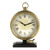 NIKKY HOME Vintage Gold Mantel Clock with Bird Accent, Large Table Clock