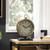NIKKY HOME Vintage Gold Mantel Clock with Bird Accent, Large Table Clock