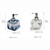 Dispenser Glass Soap Dispenser for Kitchen, Refillable with Rust-Proof Pump