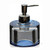 Dispenser Glass Soap Dispenser for Kitchen, Refillable with Rust-Proof Pump