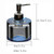 Dispenser Glass Soap Dispenser for Kitchen, Refillable with Rust-Proof Pump