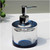 Dispenser Glass Soap Dispenser for Kitchen, Refillable with Rust-Proof Pump