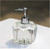 Dispenser Glass Soap Dispenser for Kitchen, Refillable with Rust-Proof Pump