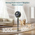 Levoit Smart Standing Fan for Bedroom, 120°+90° Oscillating Fan, 20dB Quiet