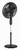 PELONIS 18" 5-Blade Adjustable Oscillating Pedestal Fan with Remote, Black