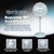 Hurricane Supreme Oscillating Pedestal Fan w/ Remote for Home, White, 16 in