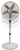 Lasko Cyclone Pedestal Fan, Adjustable Height, Remote Control, Timer, 3 Speeds, for Bedroom, Kitchen, Office and Living Room, 18", White, 1885, Large