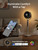 DREO Smart Fan for Bedroom with RGB Light, 150°+120° Omni-directional Oscillating, Quiet Fan, 100ft Air Circulator Pedestal Fan, 12 Speeds, 6 Modes, 37-42'' Height, Wi-Fi/Voice/Alexa, grey